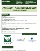Confcommercio di Pesaro e Urbino - Seminario per Agenti Immobiliari sulla privacy e sull'antiriciclaggio